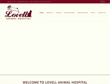 Tablet Screenshot of lovellvet.com